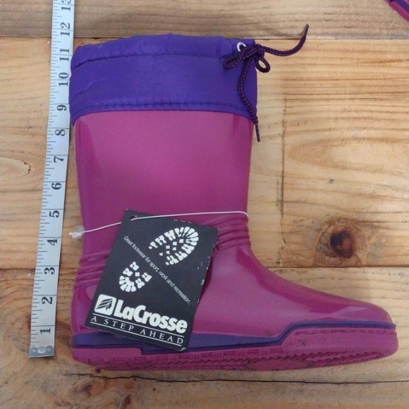 LaCrosse Vintage Pink & Purple Waterproof Slip Resistant Snow Boots NWT … - Picture 6 of 15